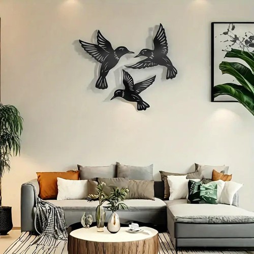 3pcs metal hummingbird - metal,