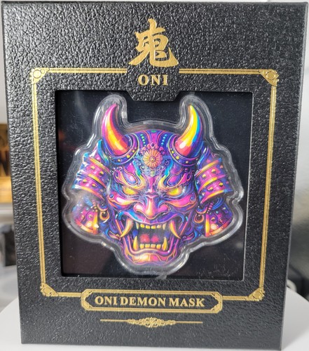 5oz 999 copper demon - demon, mask