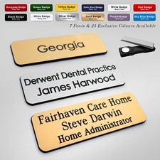 MAGNET Custom Engraved Name Badge Social Support Worker RN Lead + Fonts