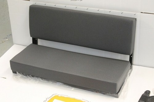 Denim twill grey vinyl rear