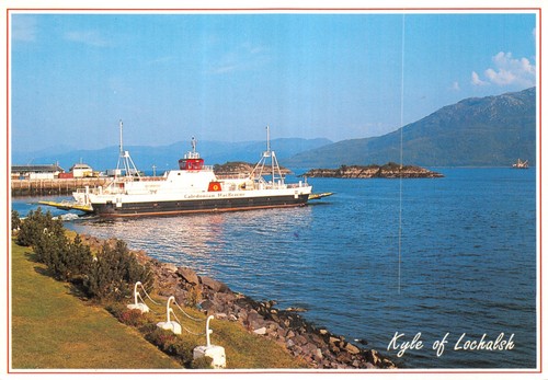 Shipping postcard ferry - shipping, loch