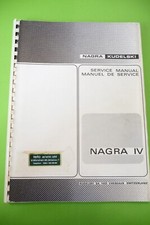 Service manual for Nagra IV