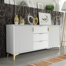 Sideboard 140cm Grooved Doors