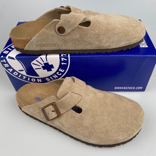 Birkenstock boston taupe suede - boston,