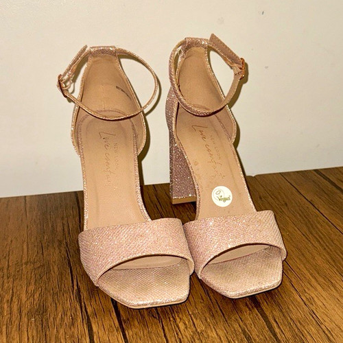 New look pink glitter ankle - new,
