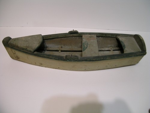 Vintage wooden louisiana skiff - wooden,