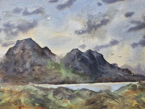 Mountain lake scene - mountain,