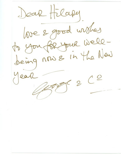 George harrison signed - george,