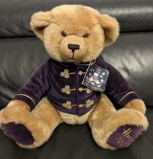 Vintage Tagged Harrods London Christmas Millennium 2000 Merlin Teddy Bear