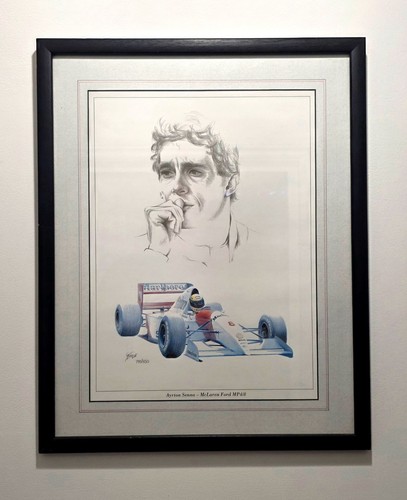 Ayrton senna framed - senna, print