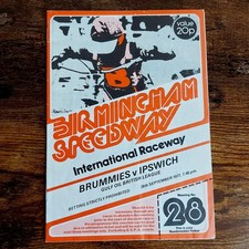 BIRMINGHAM V IPSWICH 26/9/1977