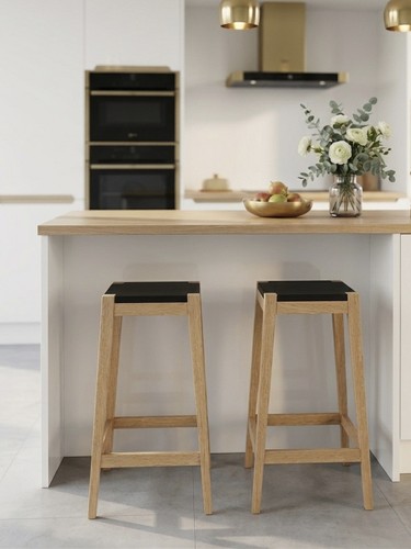 Set handcrafted solid oak - of,