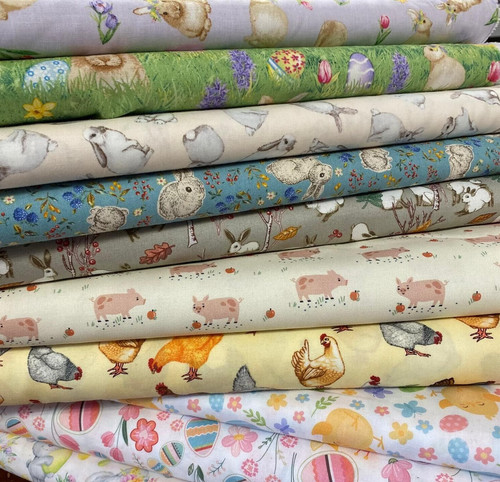 100 cotton easter animals - cotton,