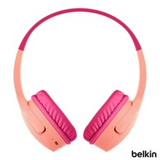 Belkin SoundForm Mini Kids Wireless Headphones Microphone w Travel Case On Ear