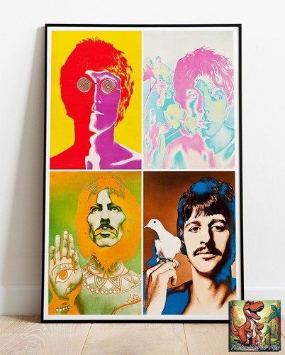 The beatles psychedelic photo - beatles,