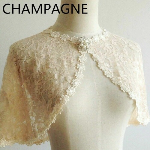 Bridal lace shrug bolero - lace, cape