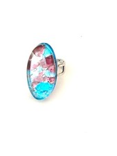LIGHT PURPLE BLUE OVAL