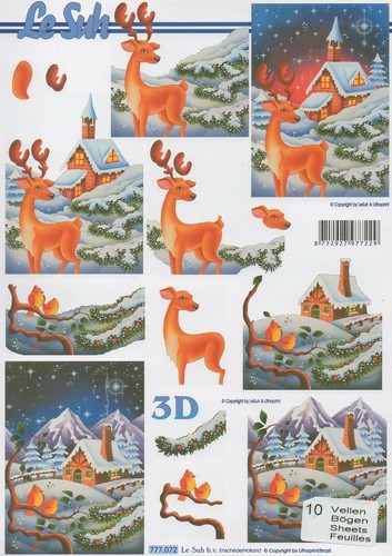 Christmas theme decoupage - christmas,