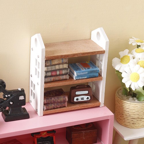 Scale dollhouse bookshelf - dollhouse,