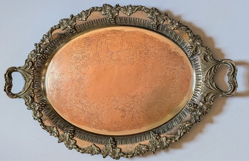 Antique silver copper - antique, tray