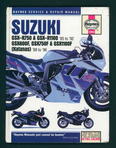 Suzuki gsxr 750 1100 haynes - suzuki,
