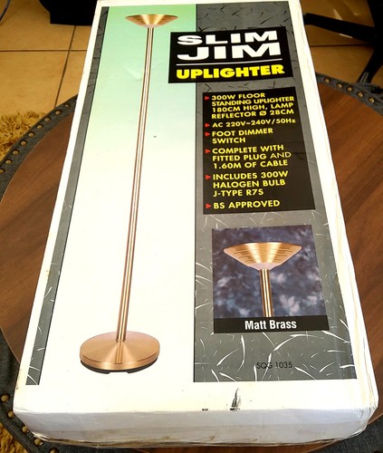 Slim jim uplighter brass floor - slim,