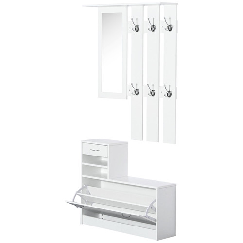 Shoe storage white 90x24x75cm - shoe,