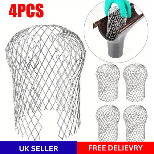 4pcs metal mesh gutter leaf - 4pcs,