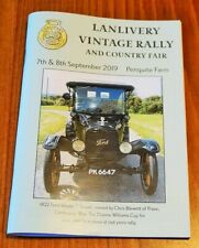 Lanlivery Cornwall Vintage Classic Car Rally 2019 Guide Brochure Model T Ford