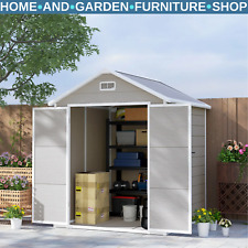 6 x 5ft Plastic Garden Shed