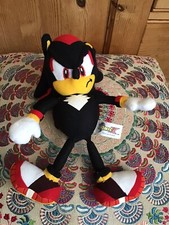 Gosh Sonic X Project Shadow Black Red Hedgehog Plush Soft Toy 10"