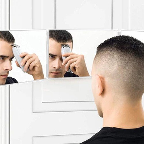 Way mirror tri fold 360 - way,