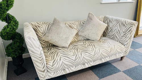 Dfs velvet silver cream - silver/cream, zebra