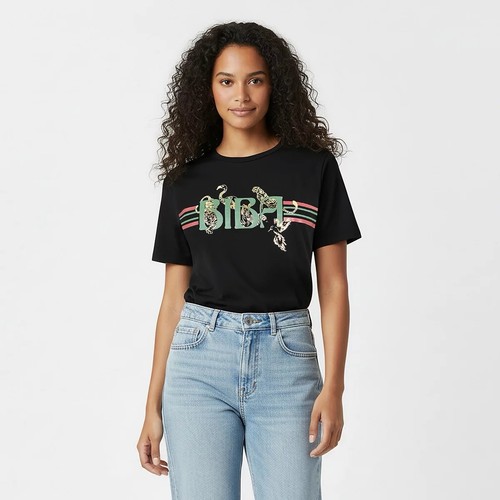 Biba ladies logo - logo, t-shirt