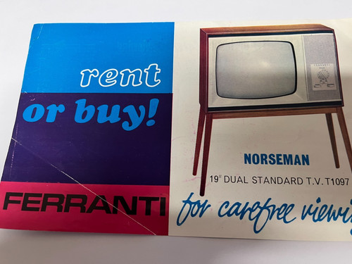 Ferranti norseman t1097 tv - ferranti,