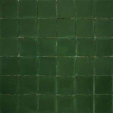 Dark green ceramic monocolour tiles for bathroom kitchen walls - Verde Esmeralda