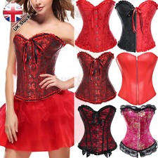 Women Lace up Corset Bustier