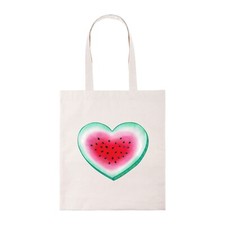 Watermelon Heart Tote Bag