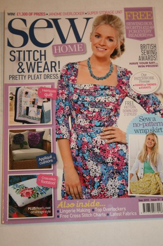 Sew magazine issue - sew, sept