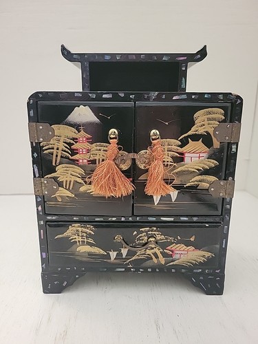 Vintage japanese jewelry box - vintage,