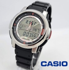 Casio AQF-100 men's quartz digital watch Moon Phase Tide Graph World Time Stopwa