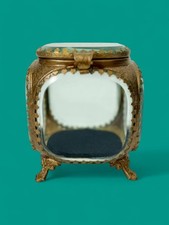 Glass Trinket Box with Ornate