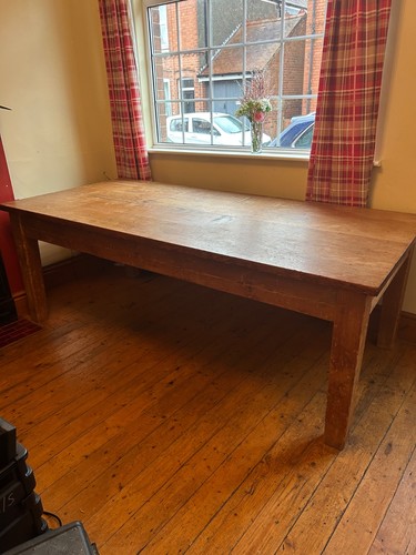 Solid wooden dining table - wooden,