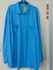 Damart Ladies Blouse, Size 26, 100% Viscose. Blue. Long Sleeve. Pockets. Tags On