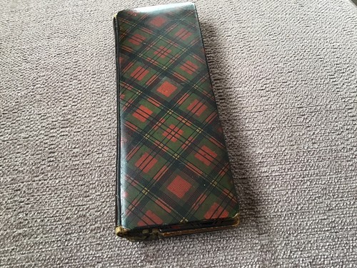 Mauchline tartan ware - tartan, needle