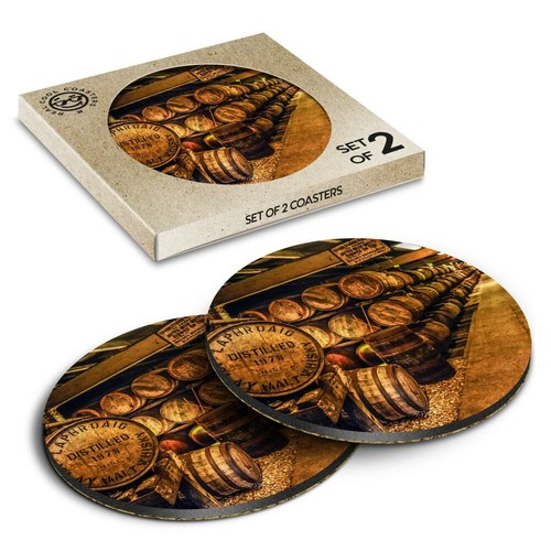 Boxed round coasters - x,