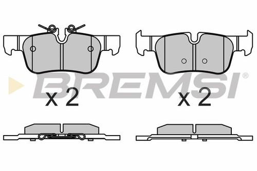 Rear brake pad set - rear, to