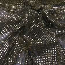 3mm Small Sequins Fabric Fancy Dress Costumes Kids Fun Craft Sewing Scraps  45"
