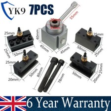 Tooling Package For Mini Lathe Post Practical Holder DIY UK Quick Change Black