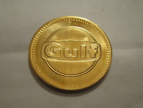 Vintage gulf token coin - token,